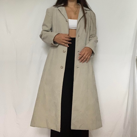 110% Suede trench coat - Picture 3 of 4
